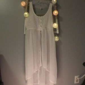 High low knitted tank top